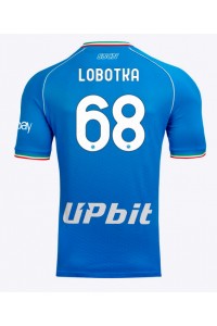 SSC Napoli Stanislav Lobotka #68 Jalkapallovaatteet Kotipaita 2023-24 Lyhythihainen